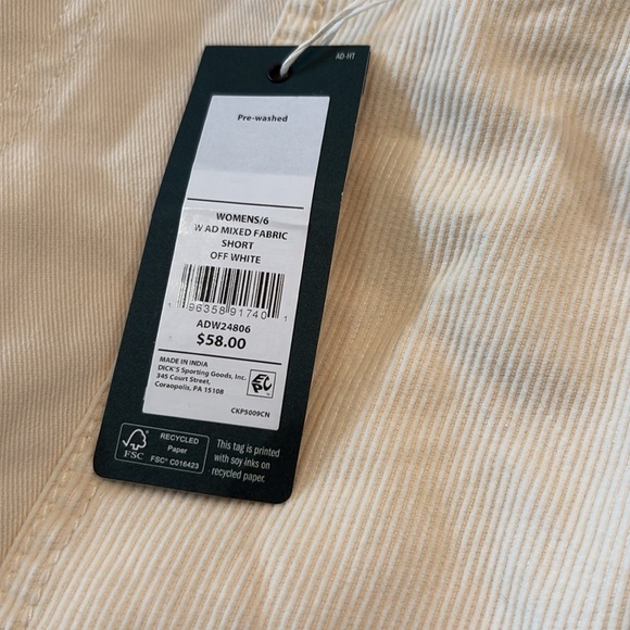 Alpine Design Women's Mixed Fabric Short. NWT! - Picture 4 of 4